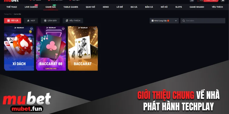 Giới thiệu chung về nhà phát hành Techplay